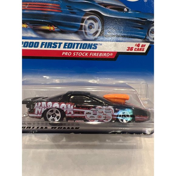 Hot Wheels 2000 First Editions 4 of 36 Collectable Car Pro Stock Firebird Box Da - Picture 2 of 11